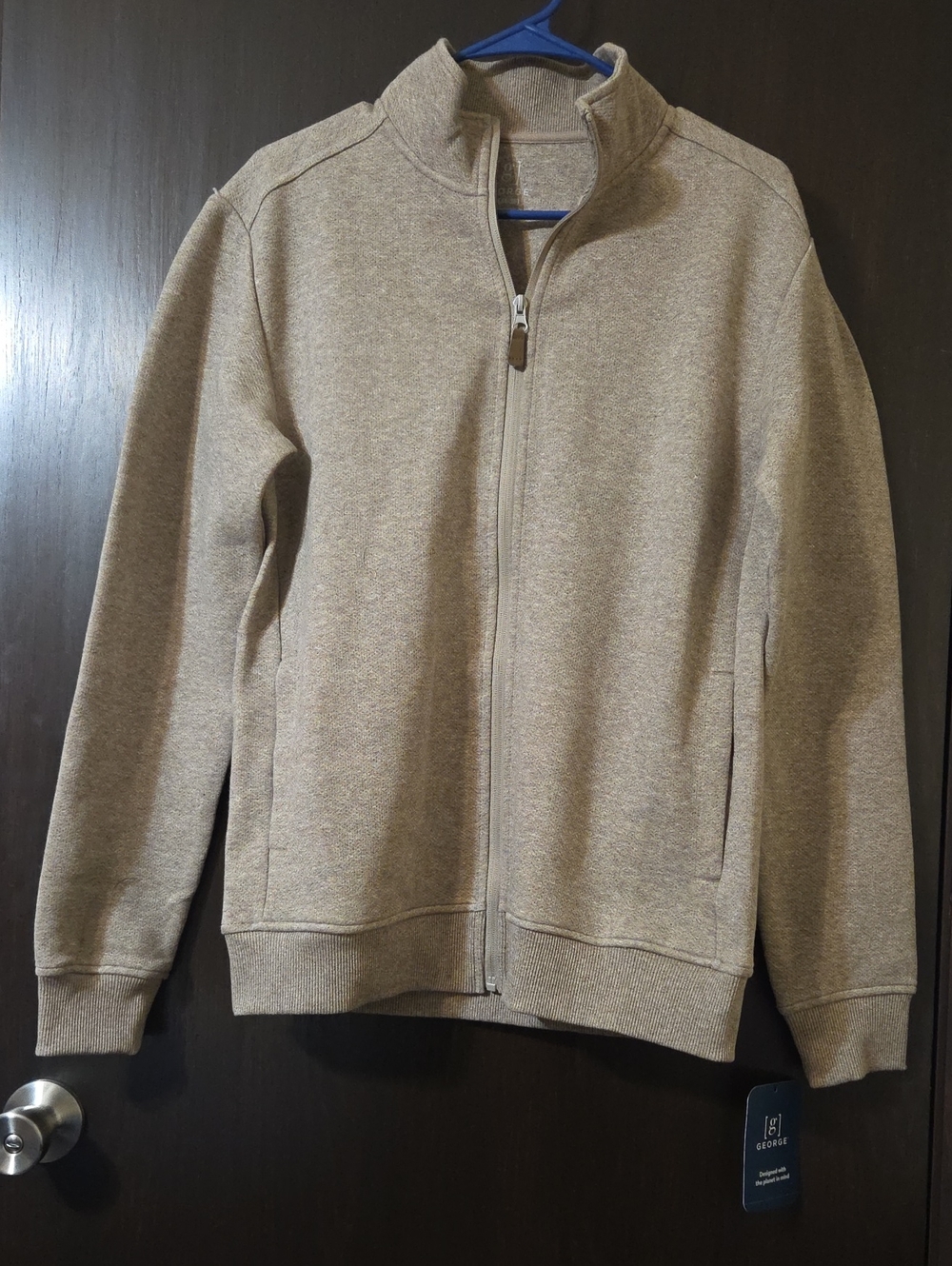 George ladies zipperdown jacket gray  Small 34-36 NWT unisex